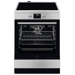 AEG CIB6443BBM Κουζίνα 73lt με Επαγωγικές Εστίες Π59.6εκ. Inox